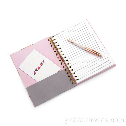 Promotional Notebook And Pen Set Customized Best Box Women Pink Stationery Gift Sets Factory